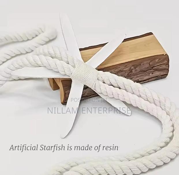 Starfish Cotton Rope Curtain Holder.( Pair) - thumbnail 3