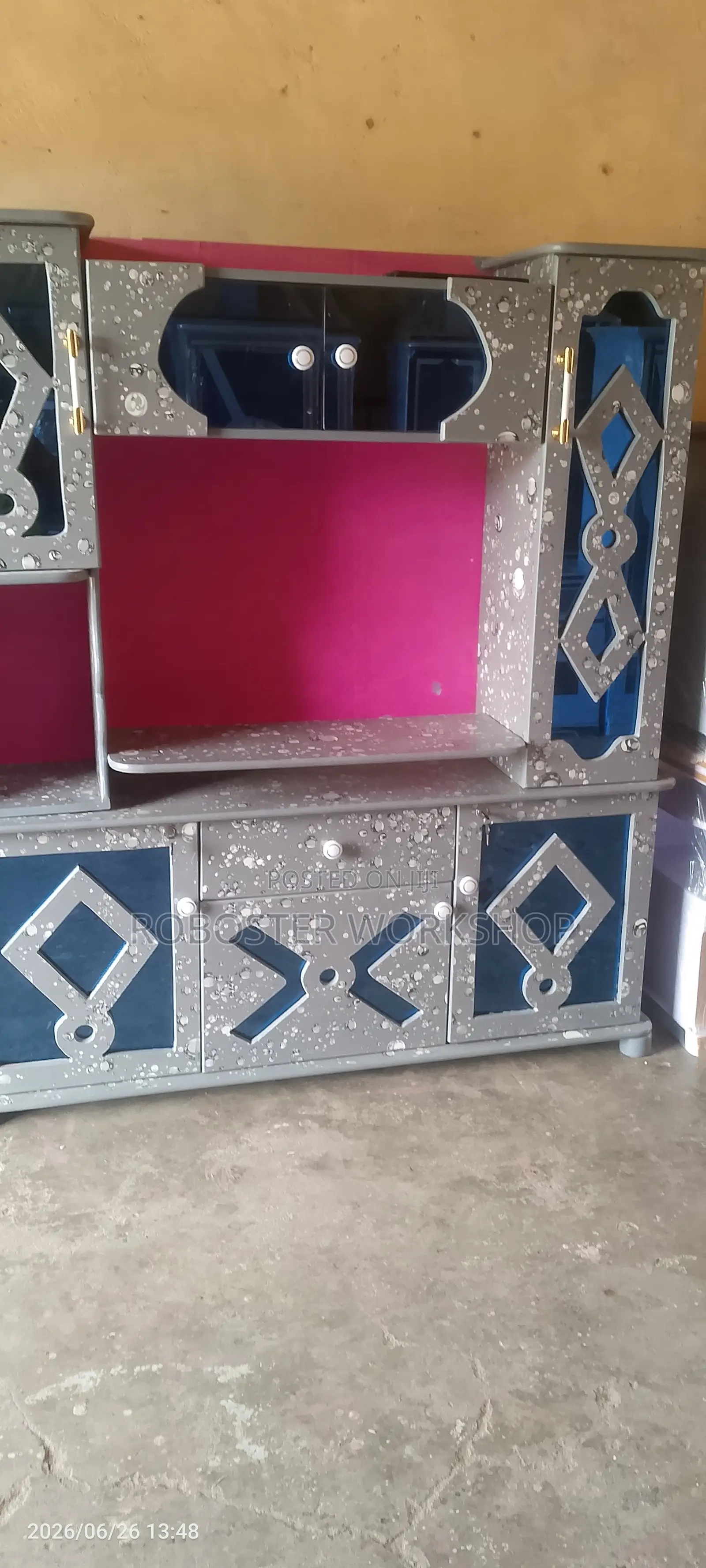 Silver Grey Modern Cupboard