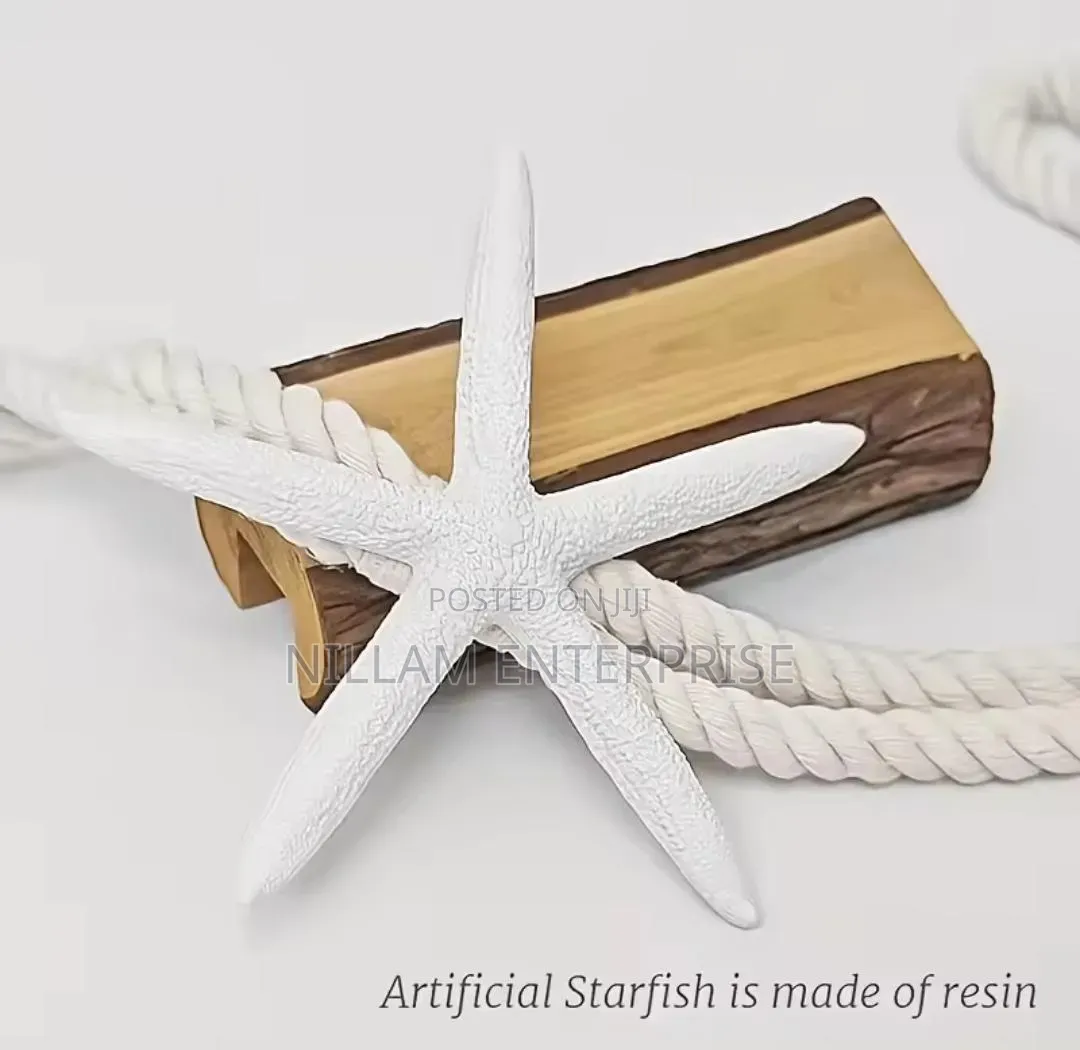 Starfish Cotton Rope Curtain Holder.( Pair)