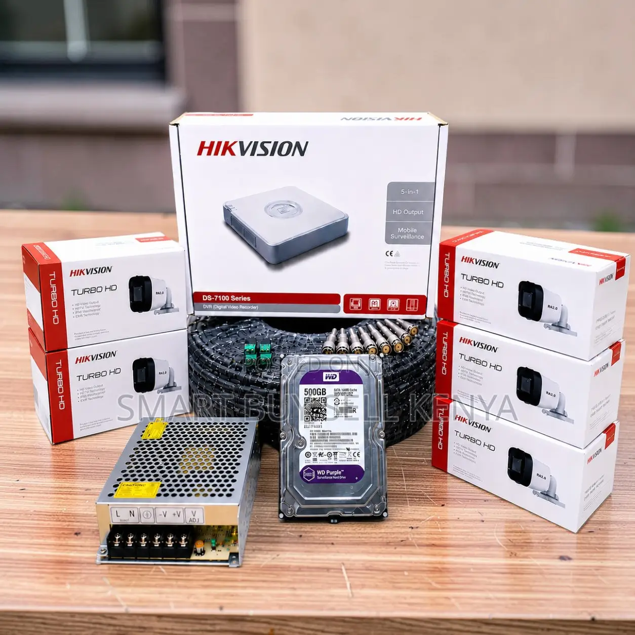 2mp Resolution 5 Hikvision 1080p Hd CCTV Cameras Complete System Kit