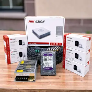 2mp Resolution 5 Hikvision 1080p Hd CCTV Cameras Complete System Kit