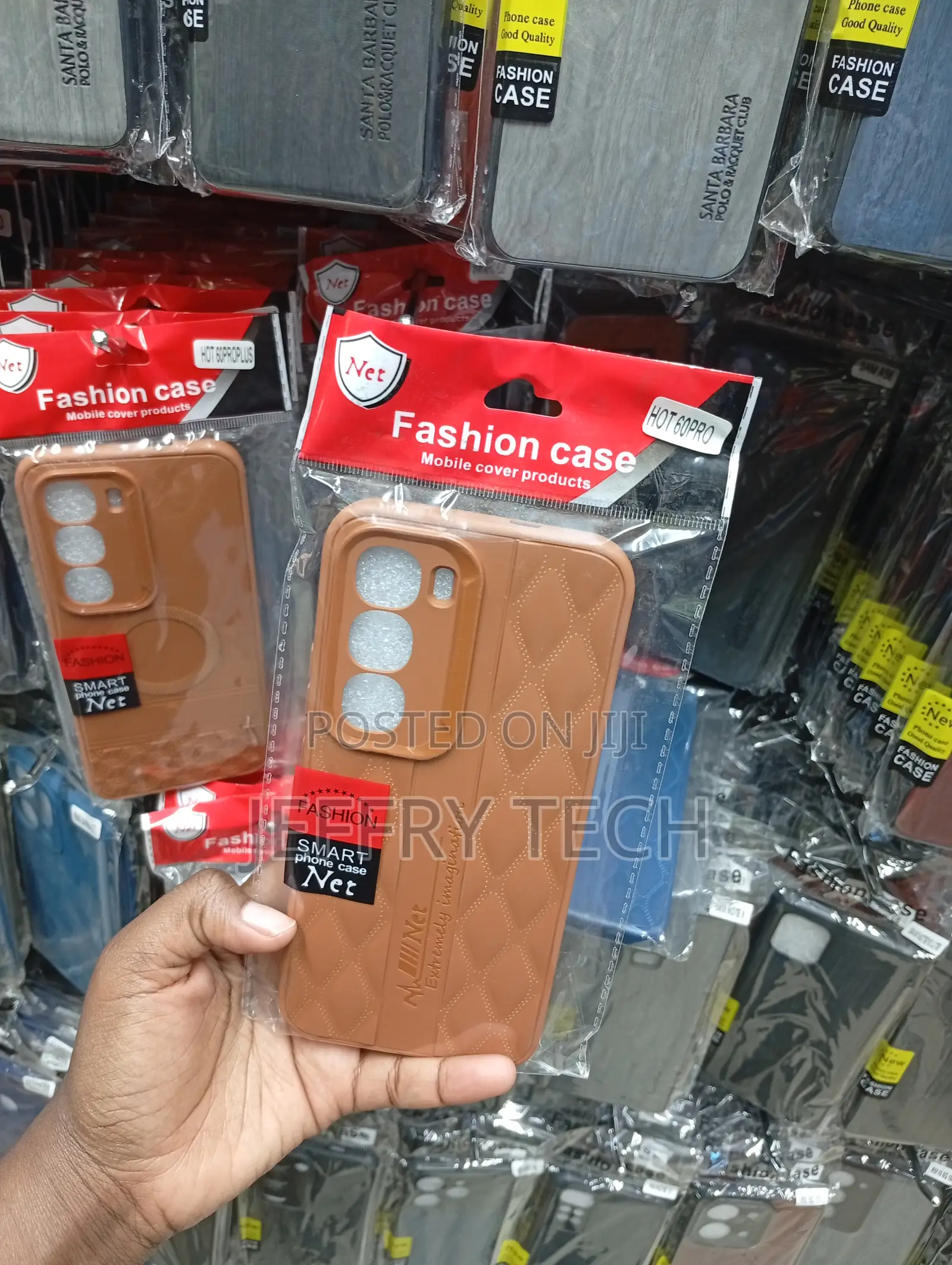 Infinix Hot 60 Pro Plus Diamond-Quilted Pattern Engraved Cover