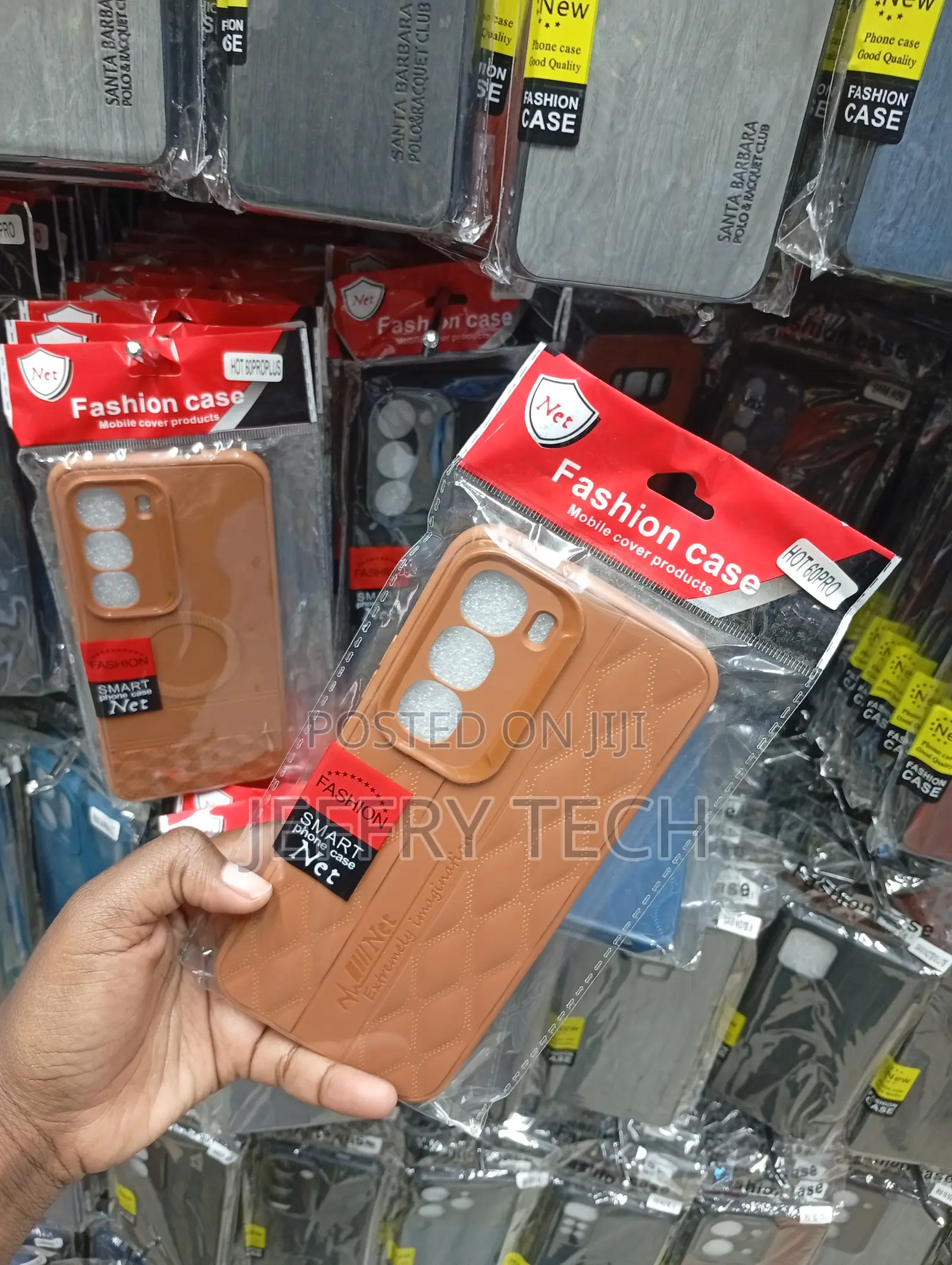 Infinix Hot 60 Pro Plus Diamond-Quilted Pattern Engraved Cover