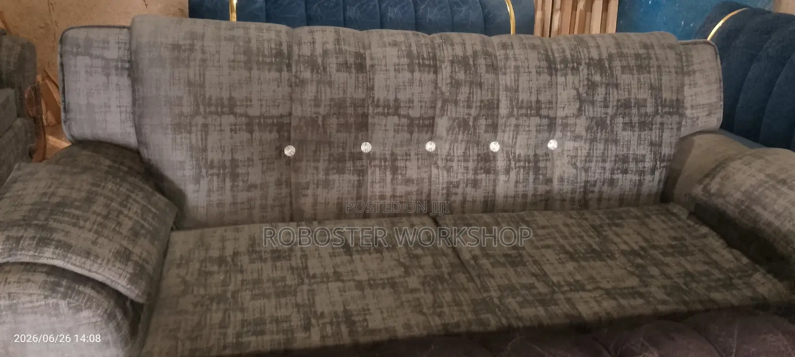 Grey 3 Seater Sofa
