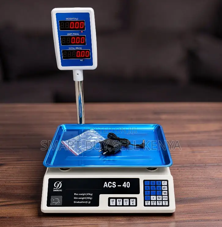 Commercial Grade Acs40 Upto 40kgs Computerized Electronic Weight Scale