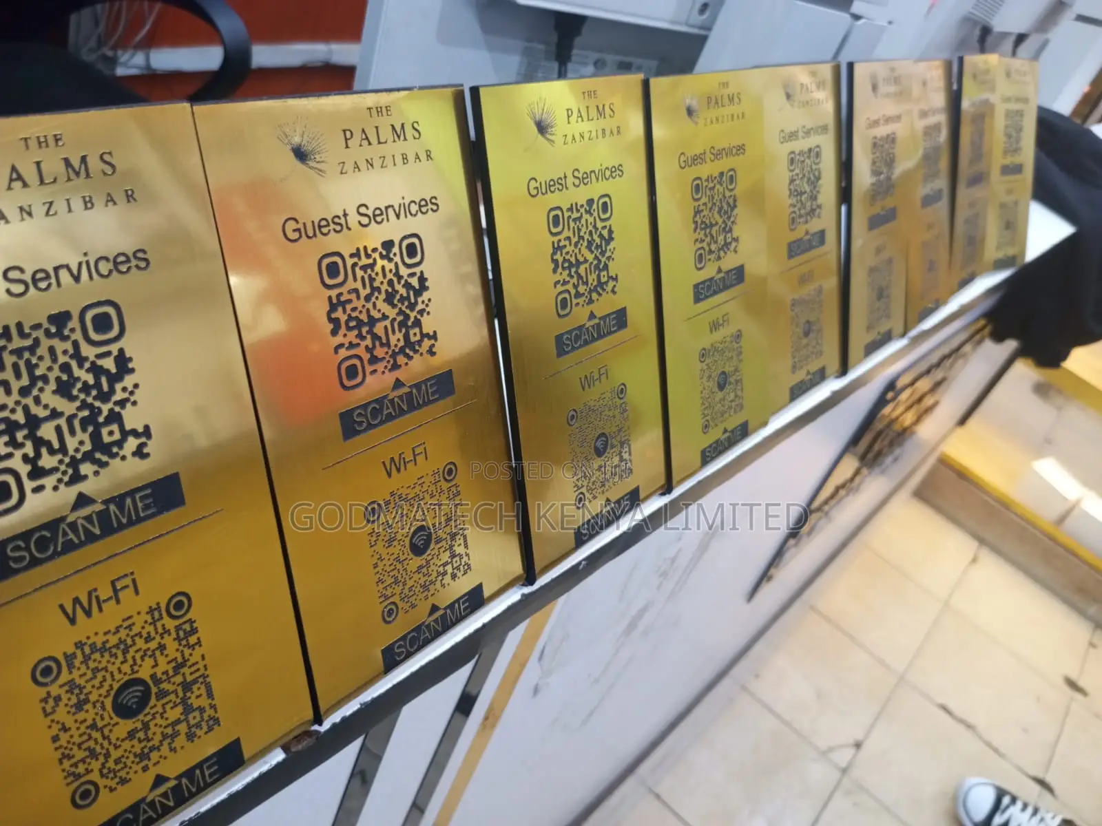 Custom Acrylic Qr Code Display Signs