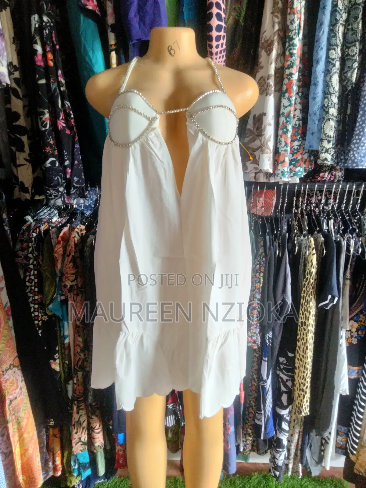 White Y2k-Style Mini Dress