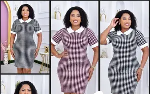 Checked Bodycon Dress