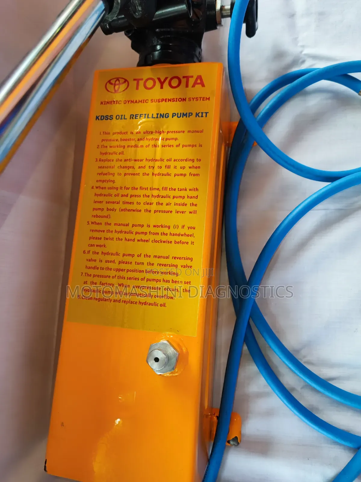 Toyota KDSS Suspension System Hydraulic Oil Refilling Pump Kit