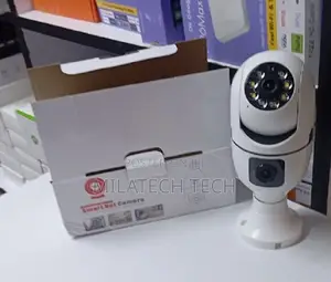 Dual Lens Wifi Bulb Security Camera PTZ 360° With Human Detection