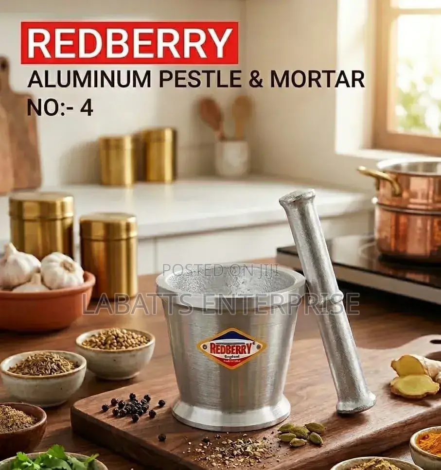Redberry Aluminium Mortar Pestle