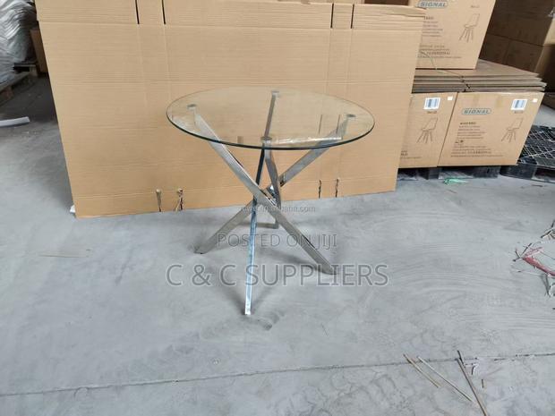 Round Glass Dining Table - thumbnail 2