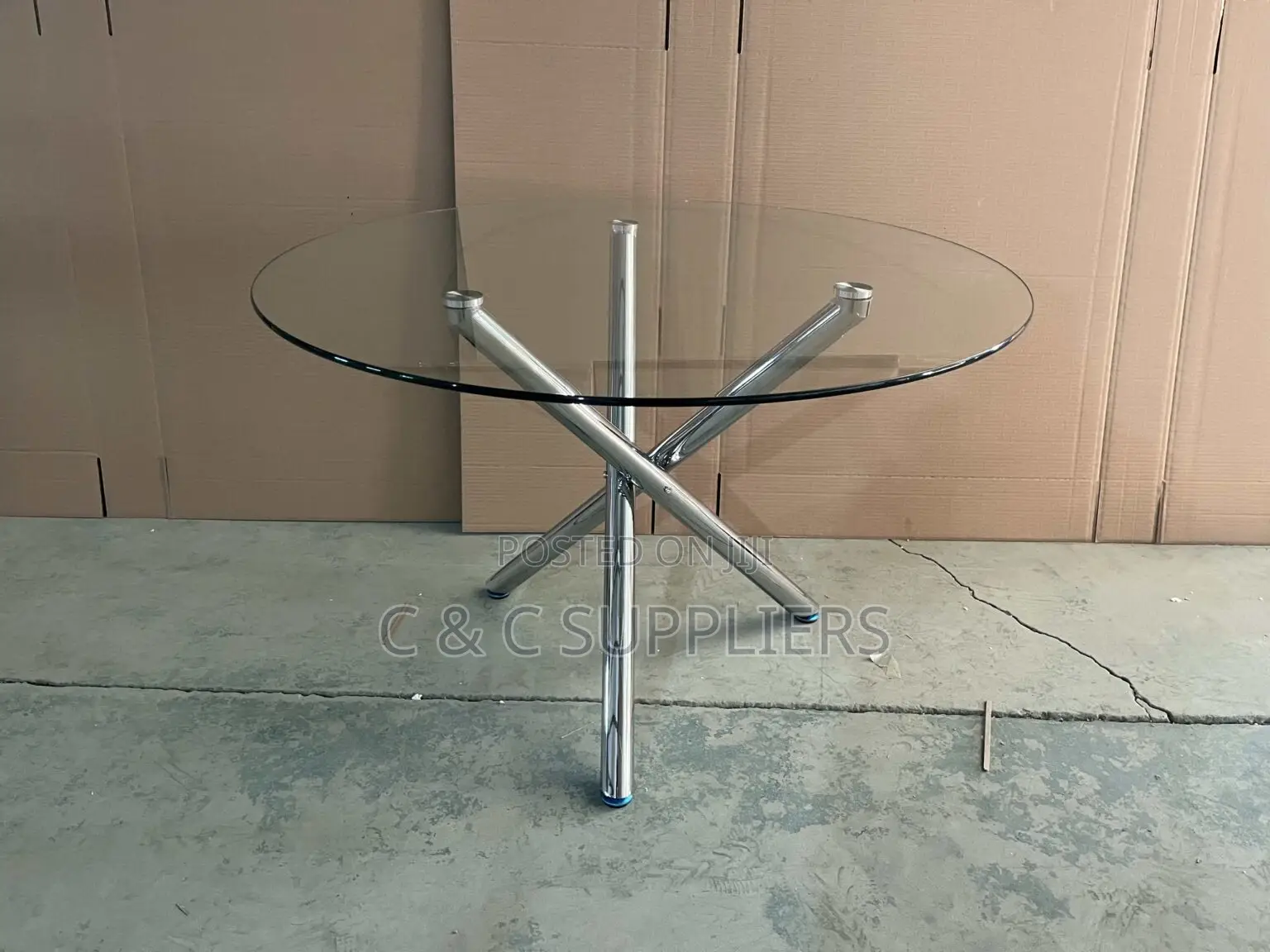 Round Glass Dining Table