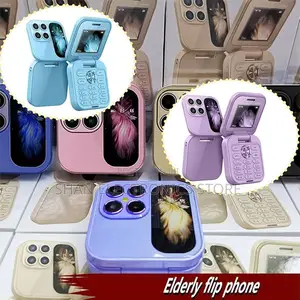 I17 Pro Mini Folding Flip Phone With Fm Radio