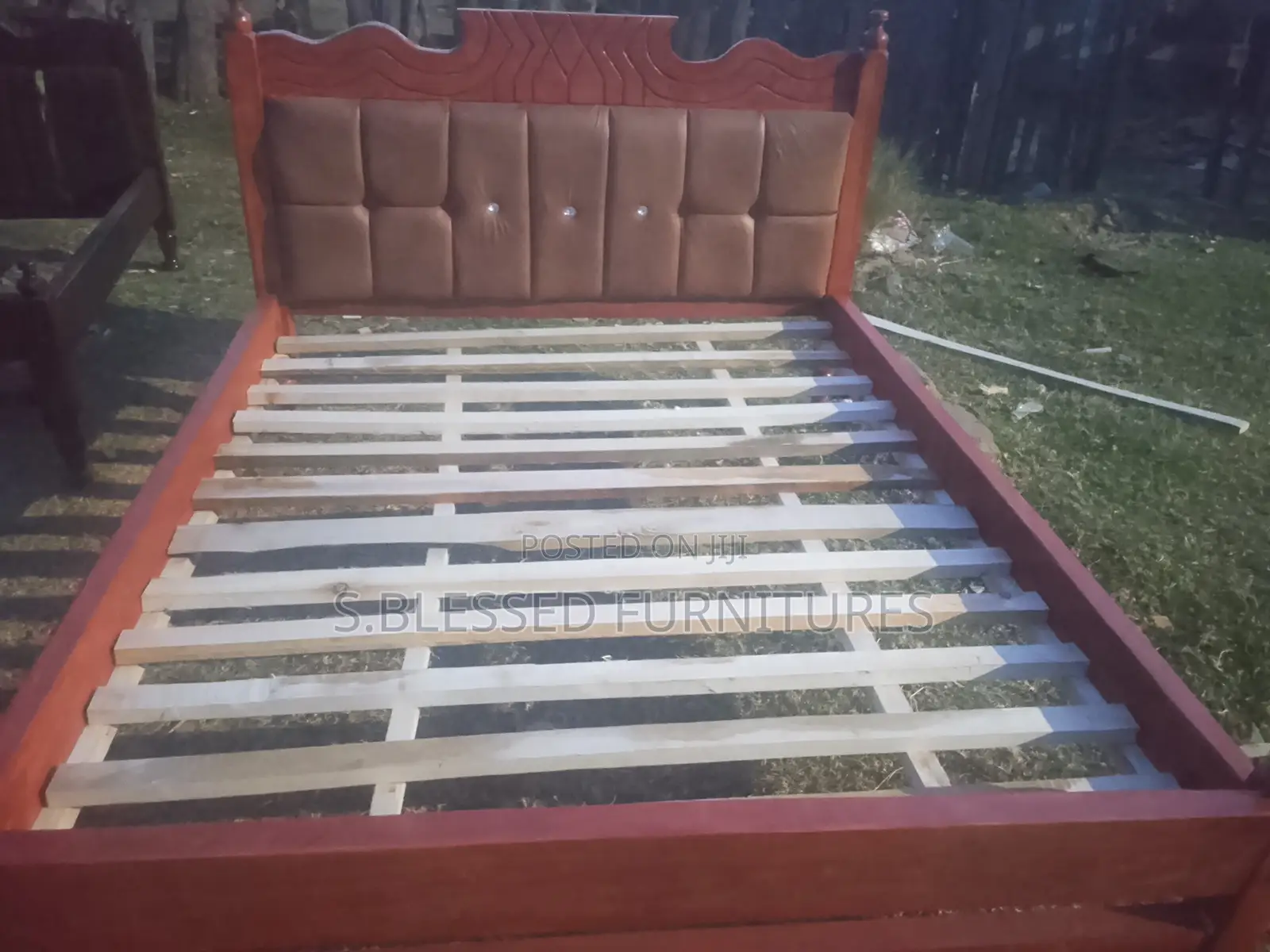 Brown Moquette Bed