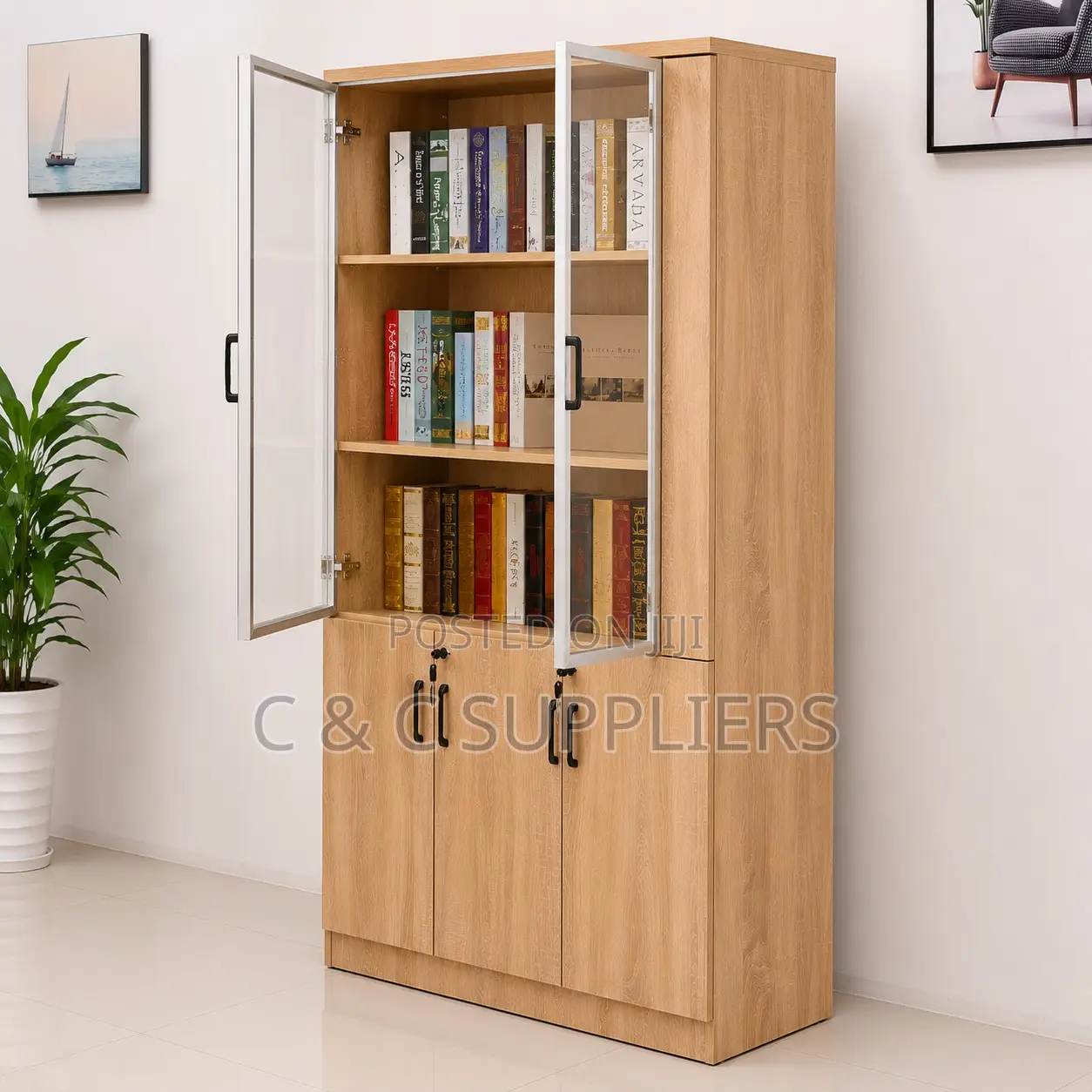Office Executive Wooden File Cabinet