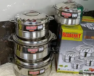 Redberry Stainless Steel Insulated Hotpot – Tallmaxx Gold 4-Piece Set