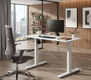 Office Desk; 1.4 Meters Electric Adjustable Aurore Computer Desk