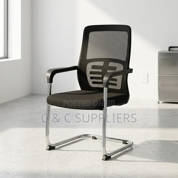 Office Mesh Breathable Visitor's Chair. - thumbnail 3