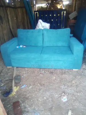 Blue 2 Seater Sofa