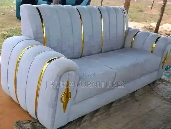 Grey 3 Seater Modern Sofa