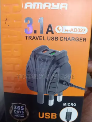 Amaya 3.1a Travel Usb Charger