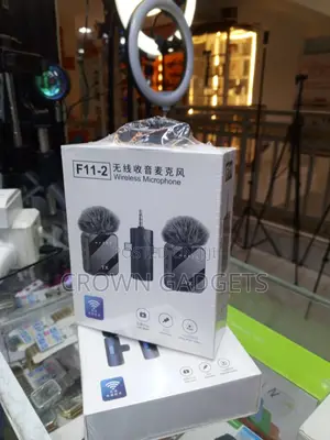 F11-2 Dual Wireless Lavalier Mic With 3 in 1 Receiver