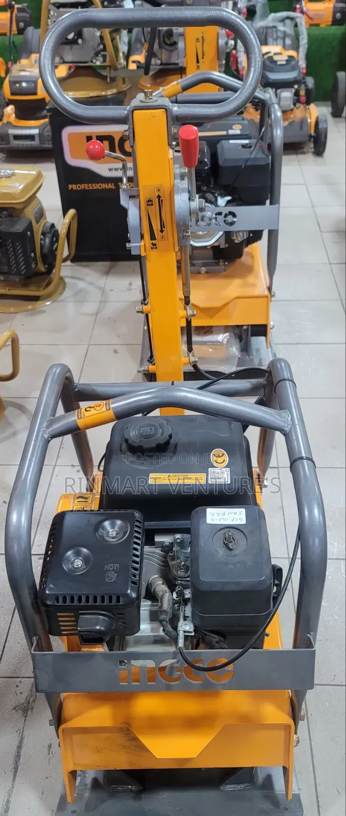 Long Lasting Ingco Gasoline Lawn Mower Vibratory Plate Tamper