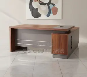 Director's Wooden L-Shaped Table-1600mm