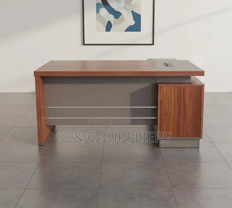Director's Wooden L-Shaped Table-1600mm