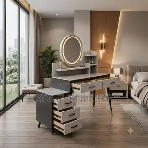 Dressers; Classic Bedroom Elegant Dressing Vanity Table