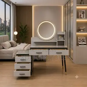 Dressers; Classic Bedroom Elegant Dressing Vanity Table