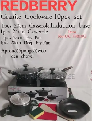 Redberry Premium Range of Nonstick Cookware With Induction Base