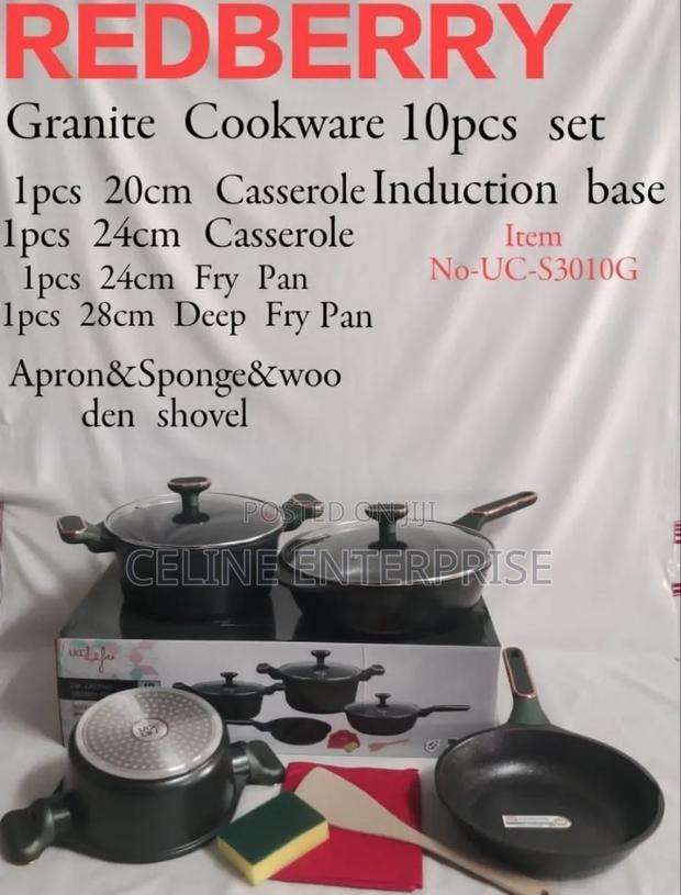 Redberry Premium Range of Nonstick Cookware With Induction Base