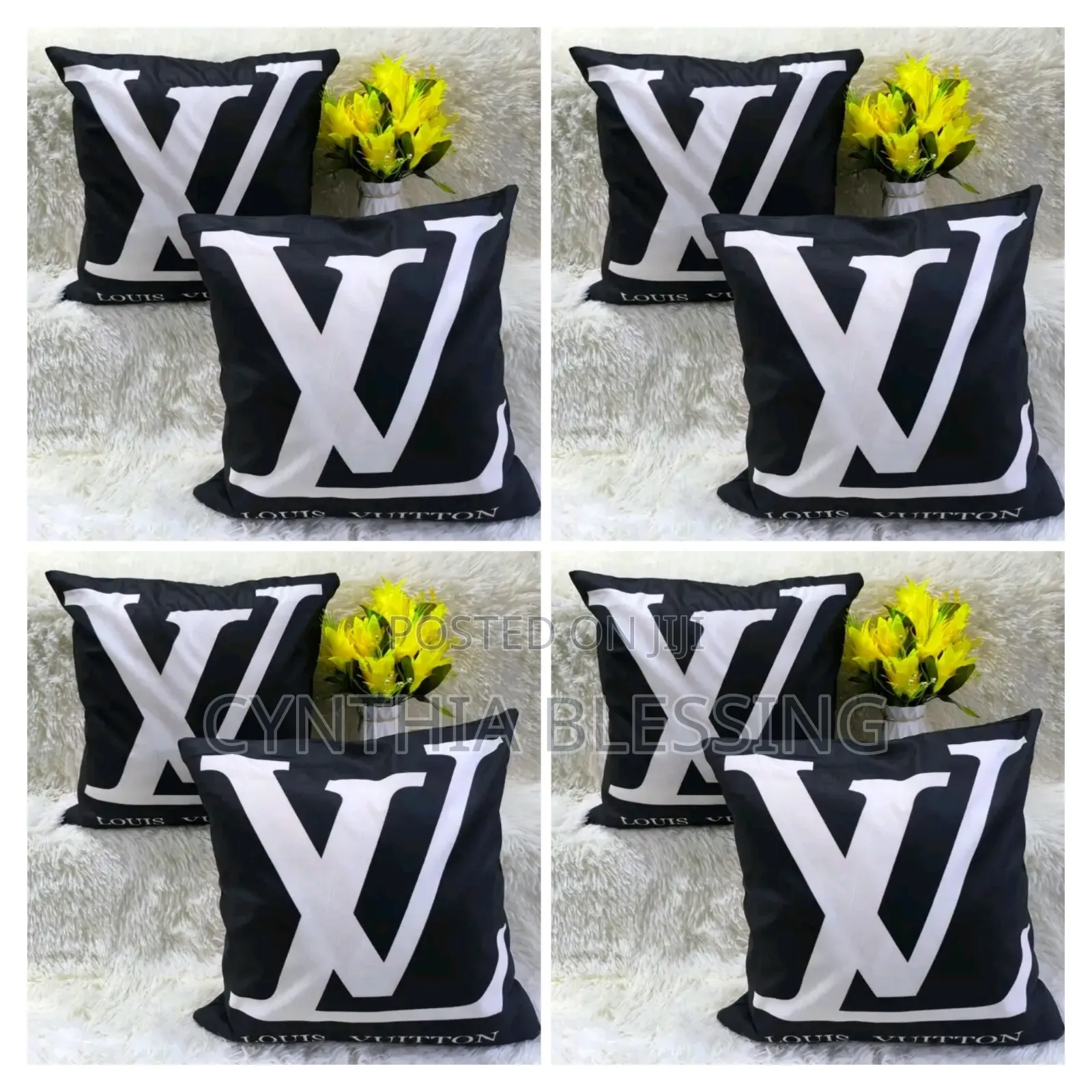 Elegant Design Print Throw Pillow