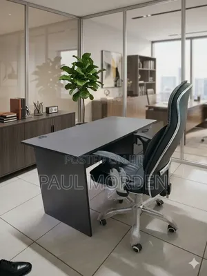 Leather Chair Office Grey Desk Available