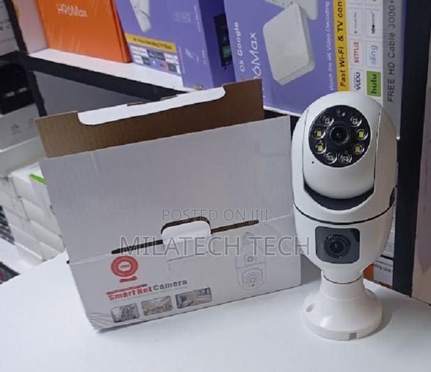 Dual Lens Wifi Bulb Camera PTZ 360° Motion Detection CCTV V380 Pro