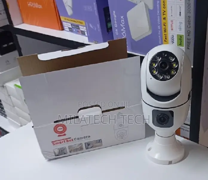 Dual Lens Wifi Bulb Camera PTZ 360° Motion Detection CCTV V380 Pro