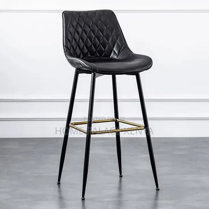 Bar Stool: Kitchen Island Stool With Gold Footrest