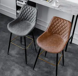 Bar Stool: Kitchen Island Stool With Gold Footrest