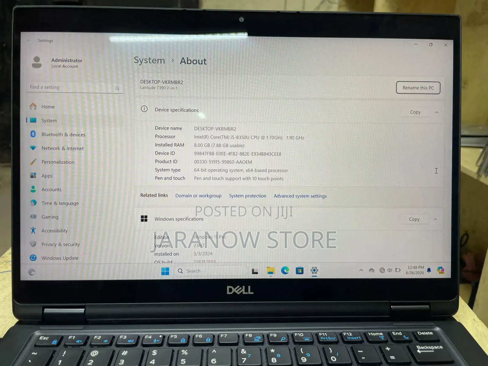 Laptop Dell Latitude 7390 2-in-1 8GB Intel Core i5 SSD 256GB