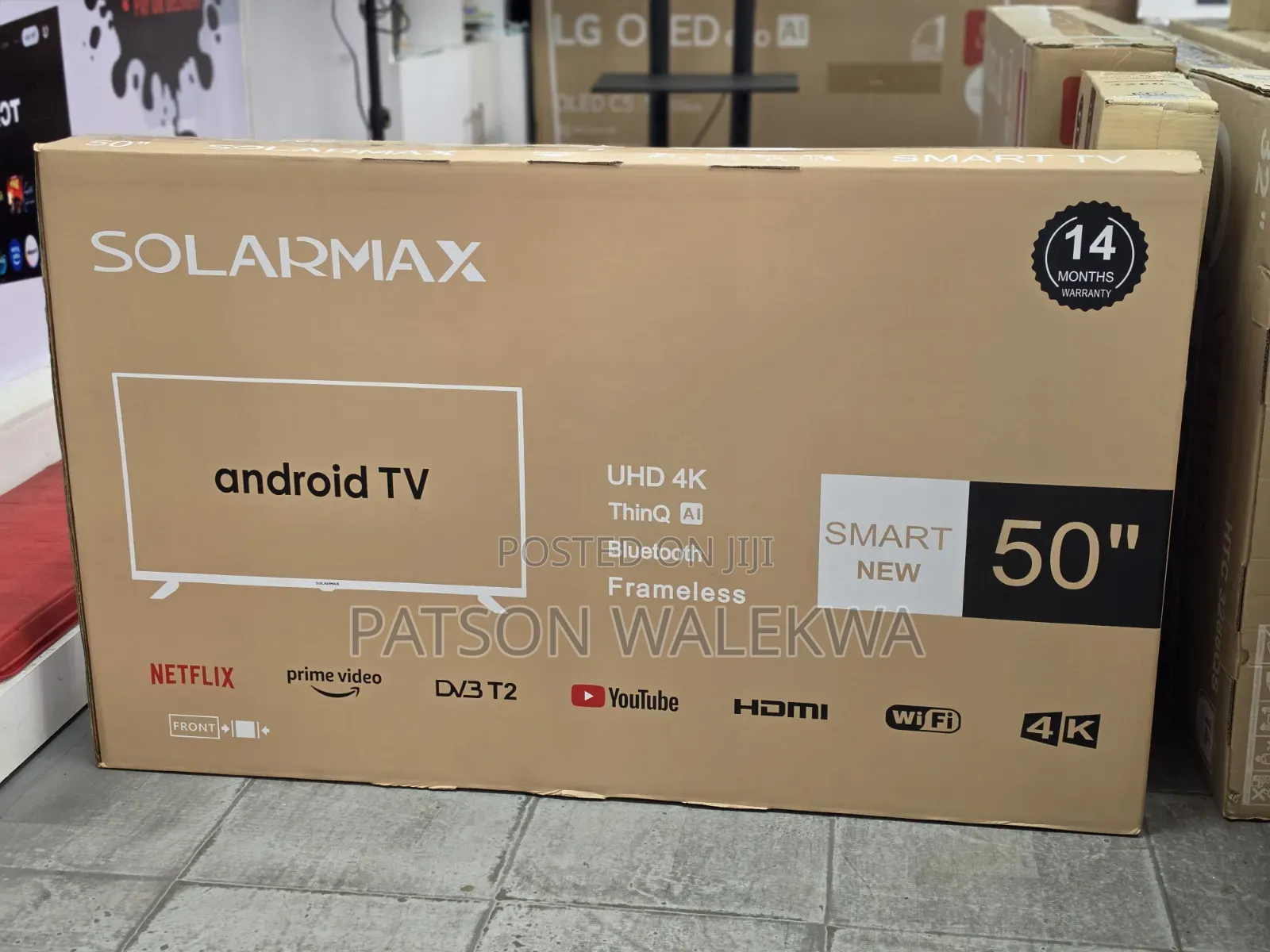 Solarmax 50 Inch Qled Uhd Smart Android Tv Frameless