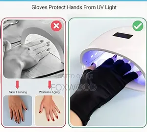 Anti Uv Radiation Gel Dryer Machine Protection Gloves