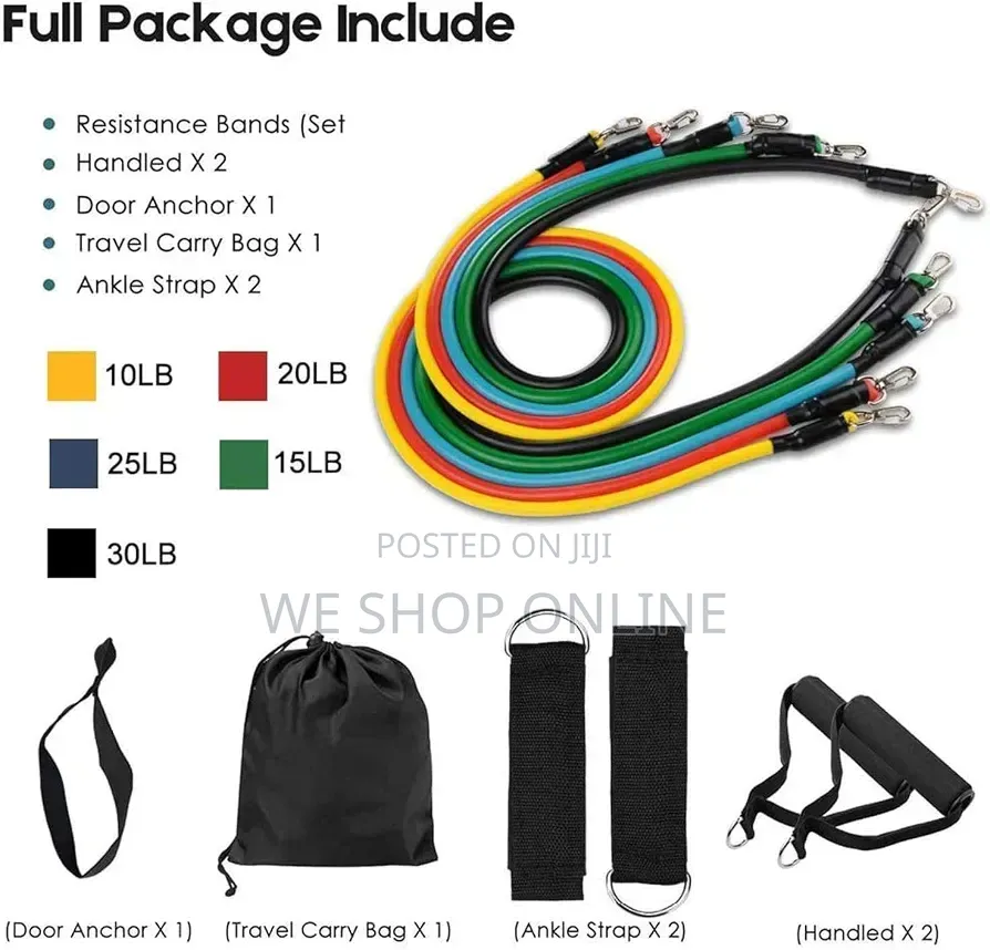 11pcs/Set Resistance Bands