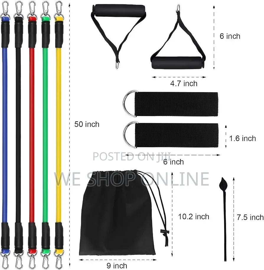 11pcs/Set Resistance Bands