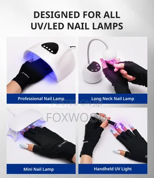 Anti Uv Radiation Gel Dryer Machine Protection Gloves