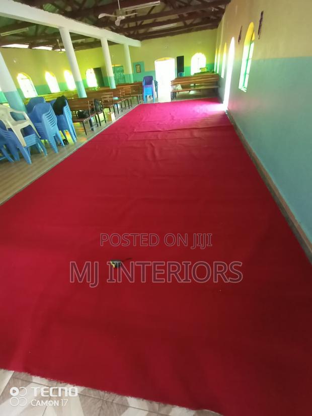 Red Delta Wall to Wall Carpet With Quality Finishing