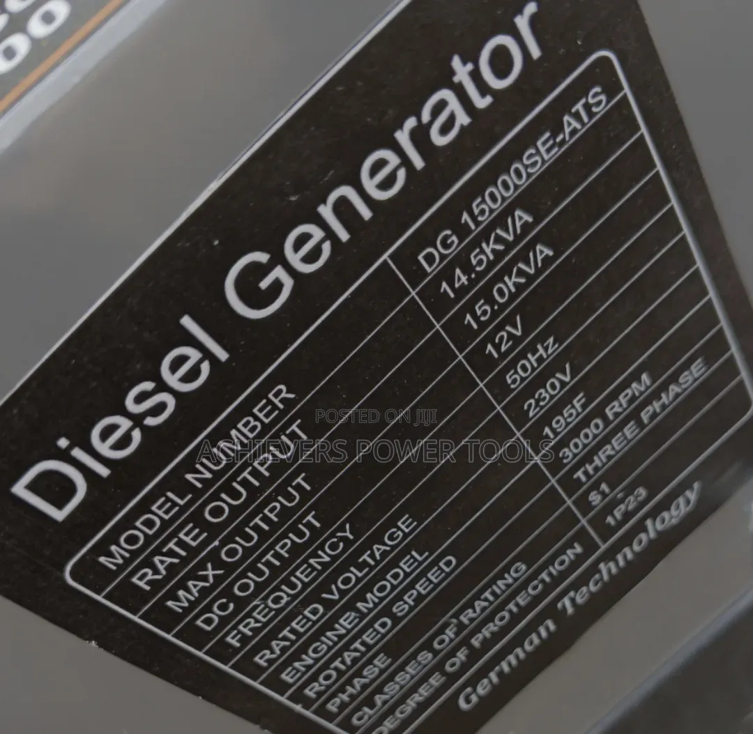 Cigma -Uk 15kva Generator Machine With Ats