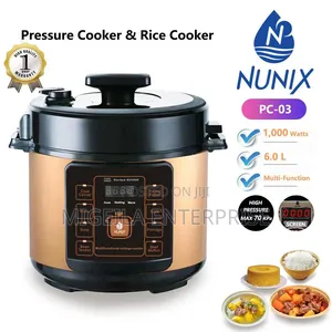 Pressure Cooker And Rice Cooker 6l Nunix