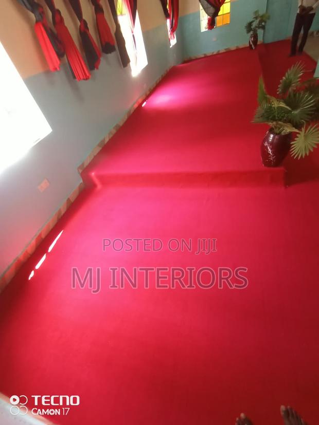 Quality Maroon Delta Wall to Wall Carpet in Blue Finish